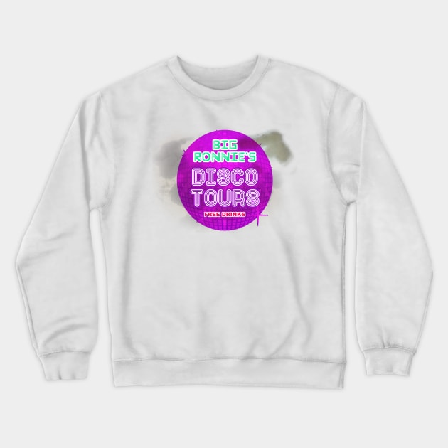 Big Ronnie's Disco Tours Crewneck Sweatshirt by looeyq